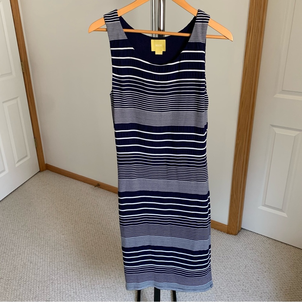 Anthropologie Maeve Striped Midi Dress Medium